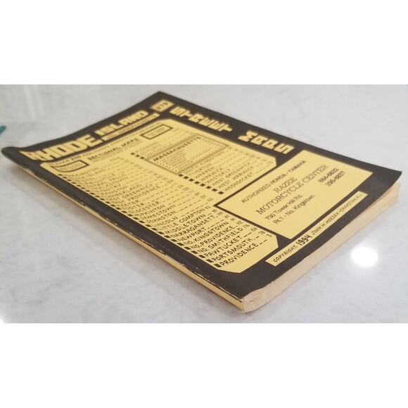 Rhode Island & nearby Massachusetts street maps guide 1994 Weeden paperback book - Picture 4 of 8